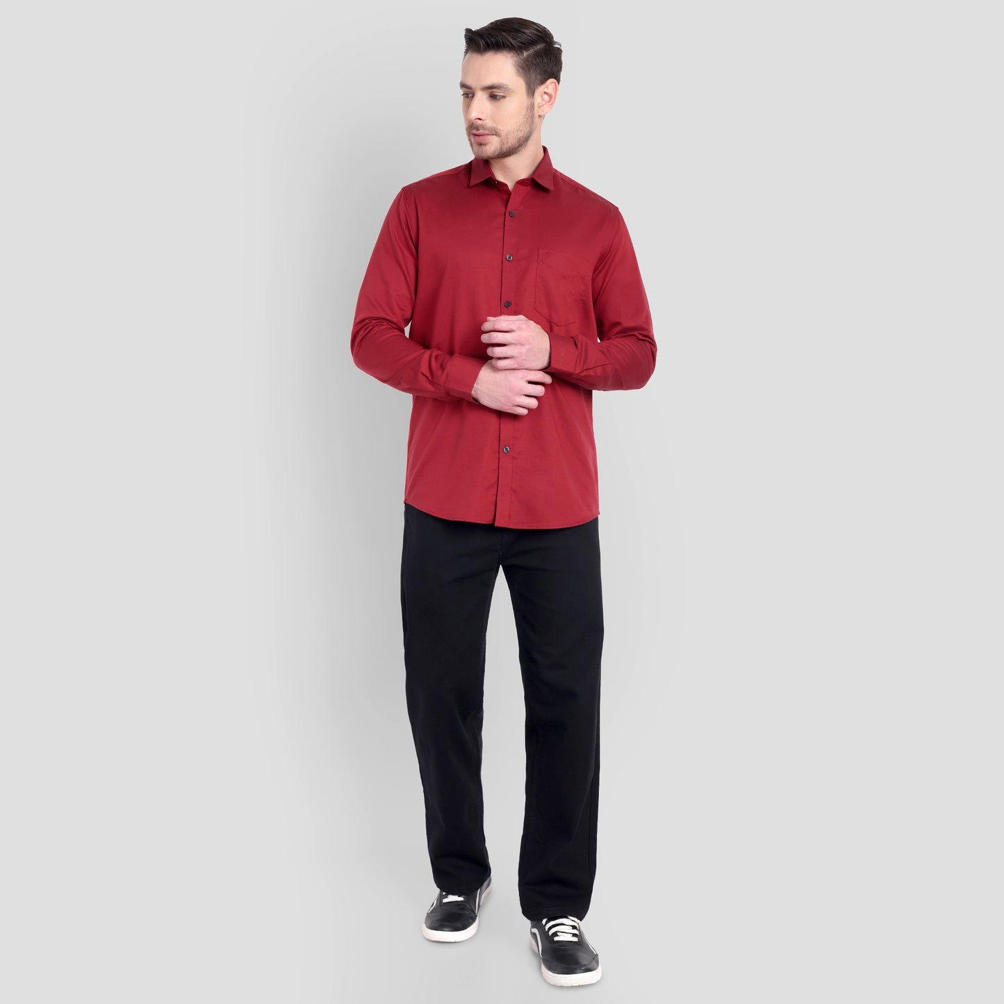 Cotton Filafil Two Tone Shirts
