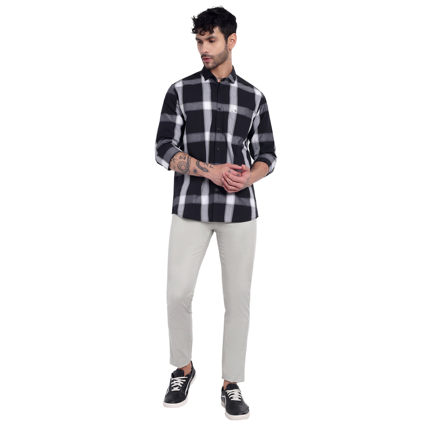 Linen Lycra Trousers