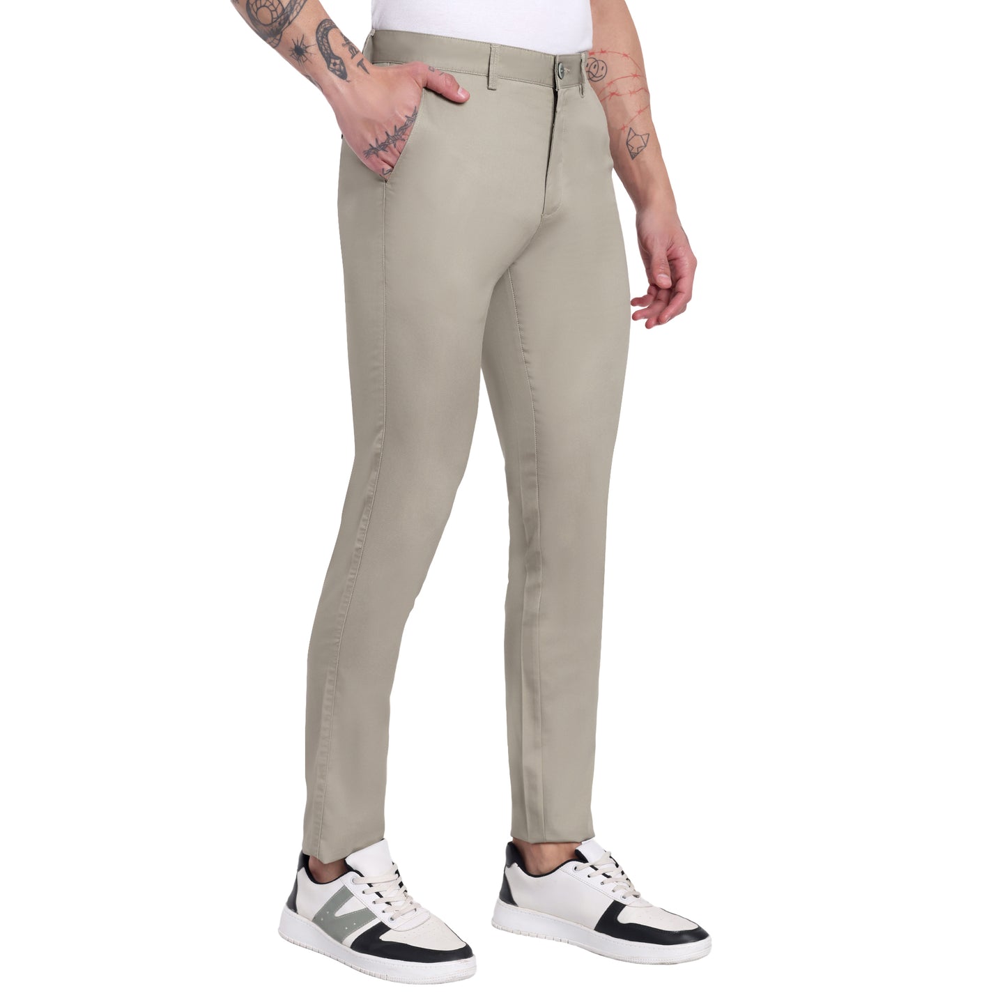 Dobby Lycra Trousers