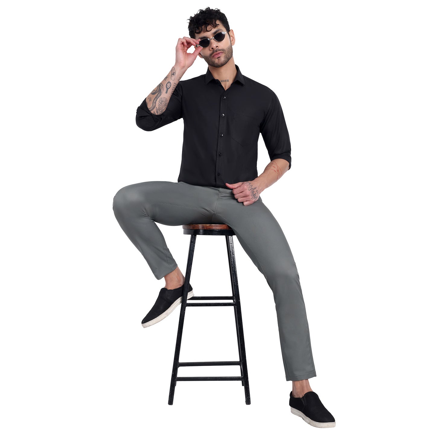 Satin Lycra Trousers