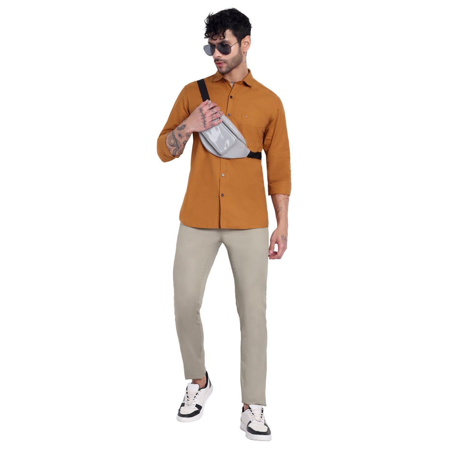 Dobby Lycra Trousers