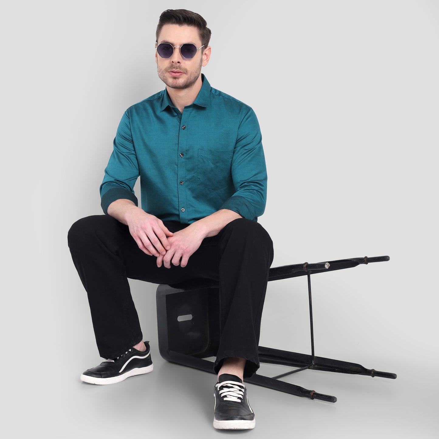 Cotton Filafil Two Tone Shirts