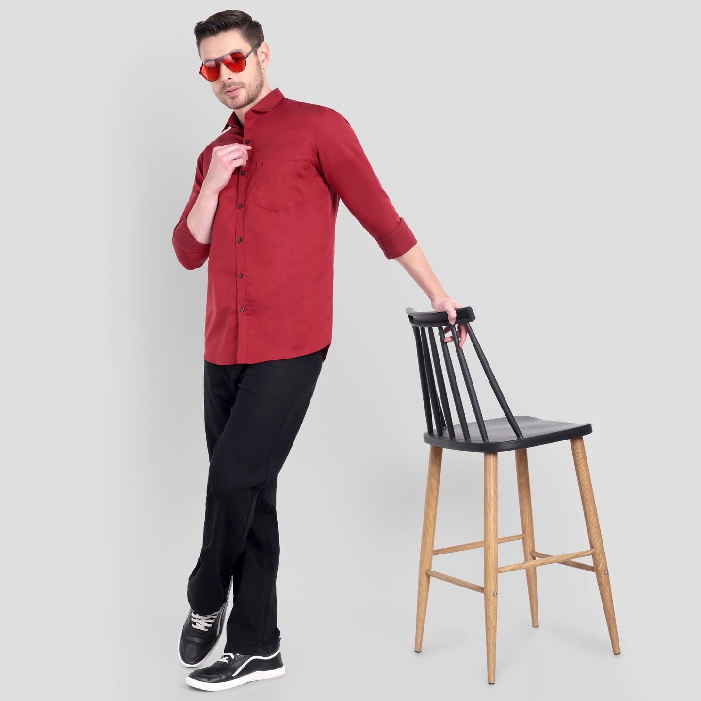 Cotton Filafil Two Tone Shirts