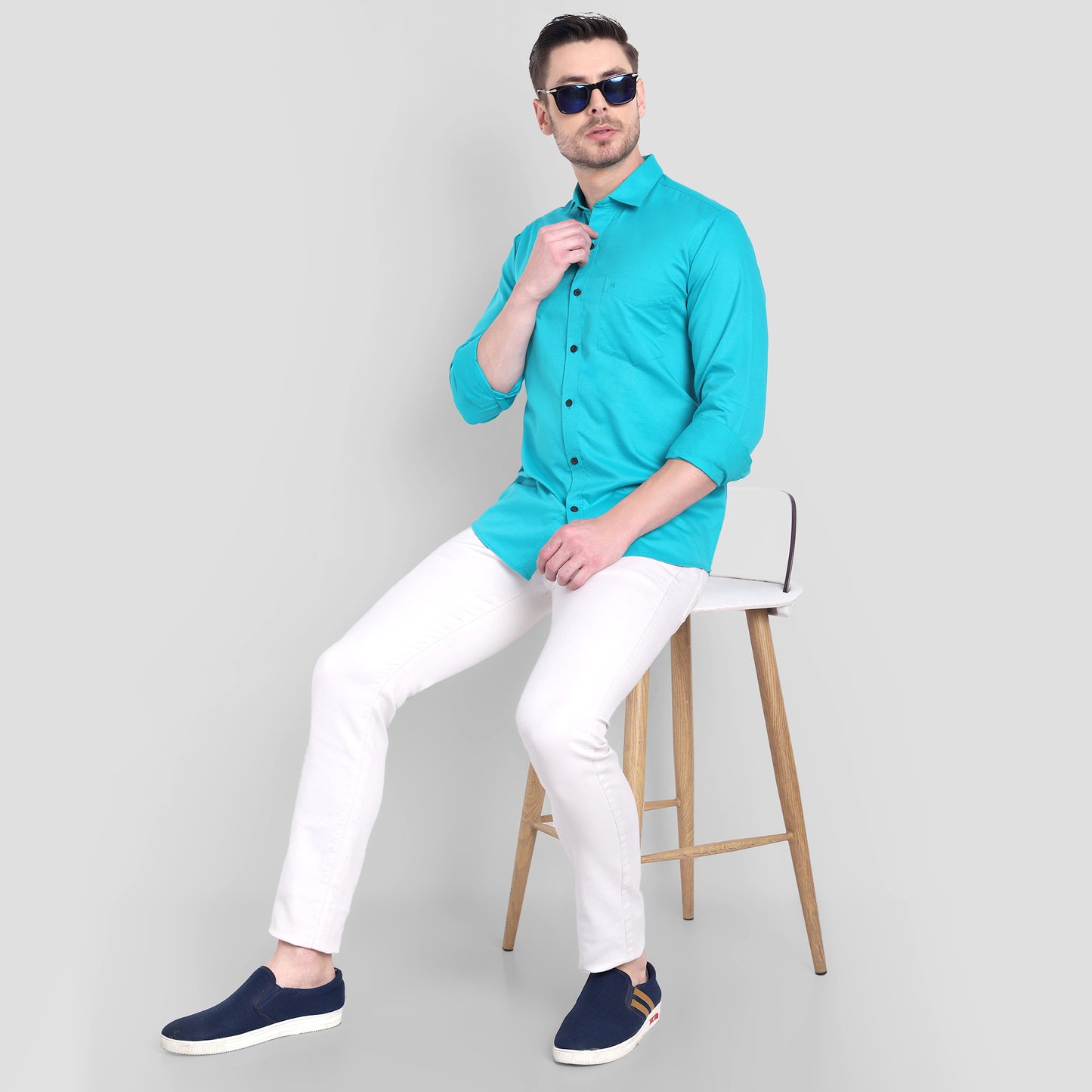 Cotton Filafil Two Tone Shirts