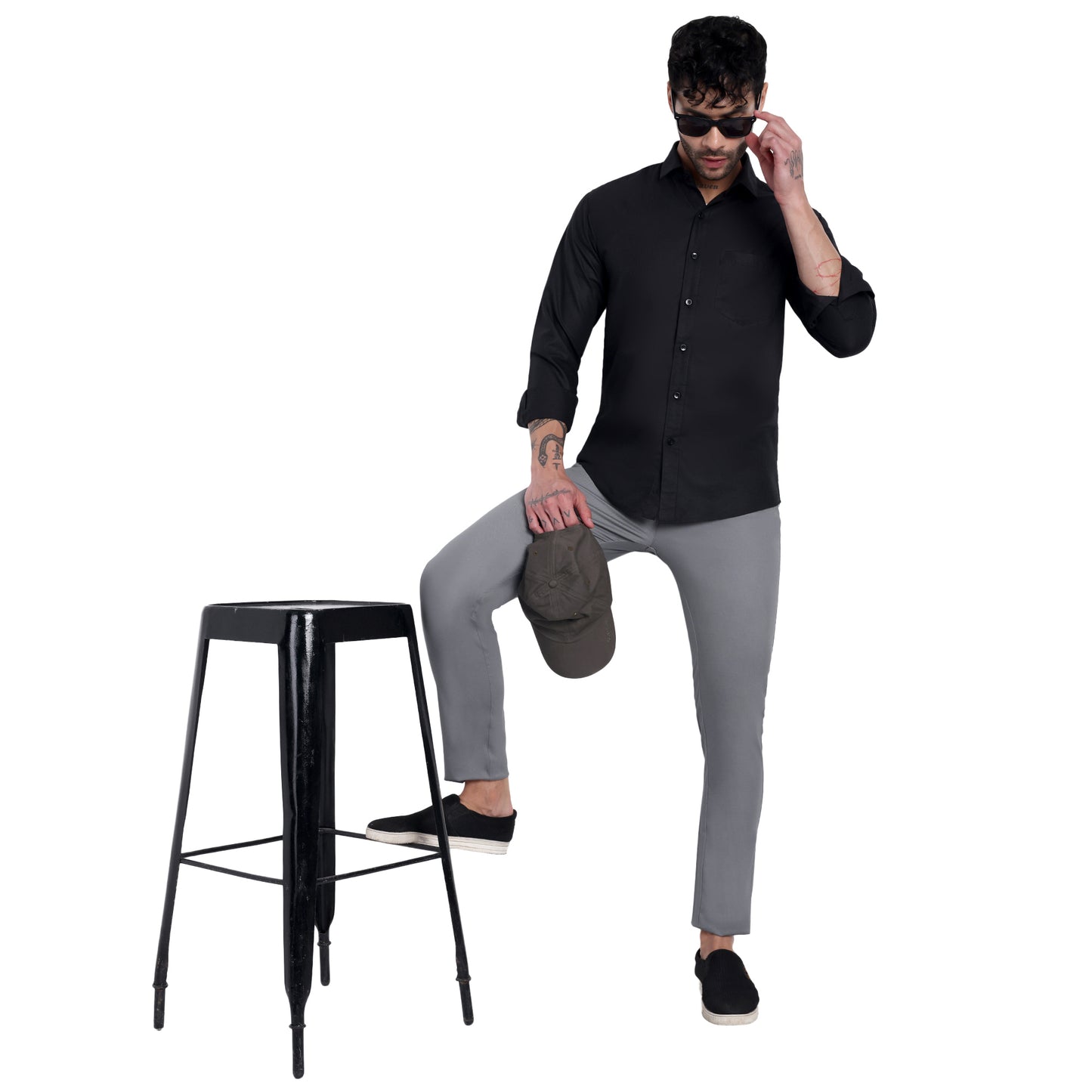 Dobby Lycra Trousers