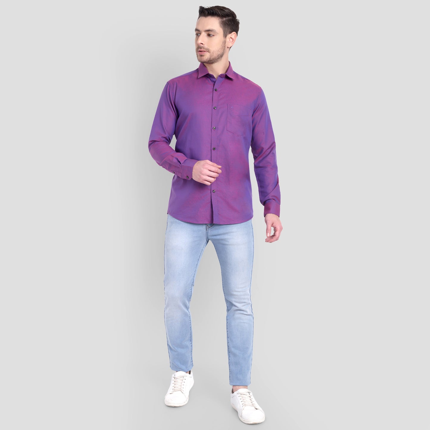 Cotton Filafil Two Tone Shirts