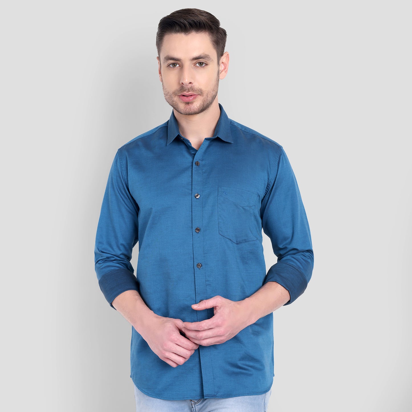 Cotton Filafil Two Tone Shirts