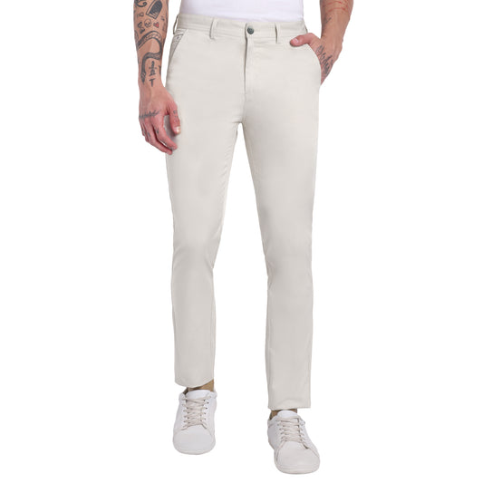 Satin Dobby Lycra Trousers