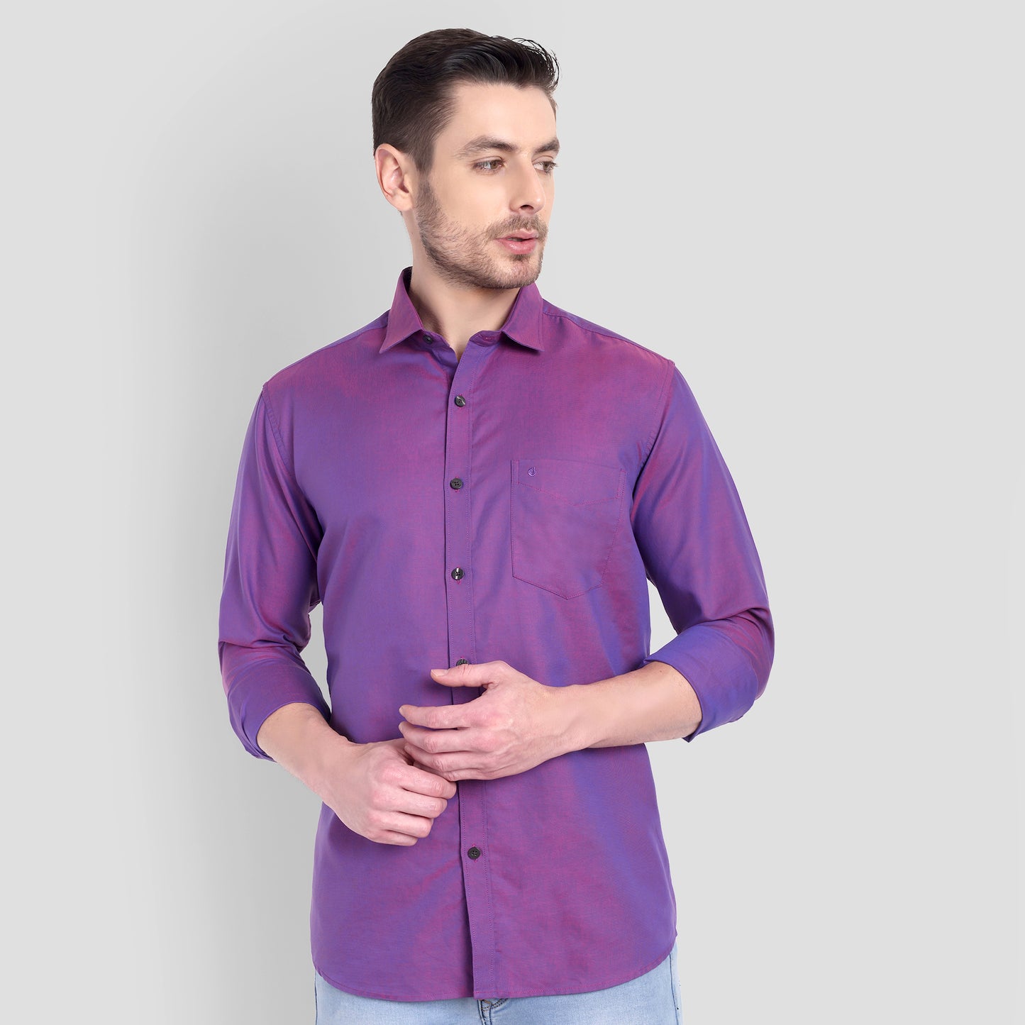 Cotton Filafil Two Tone Shirts