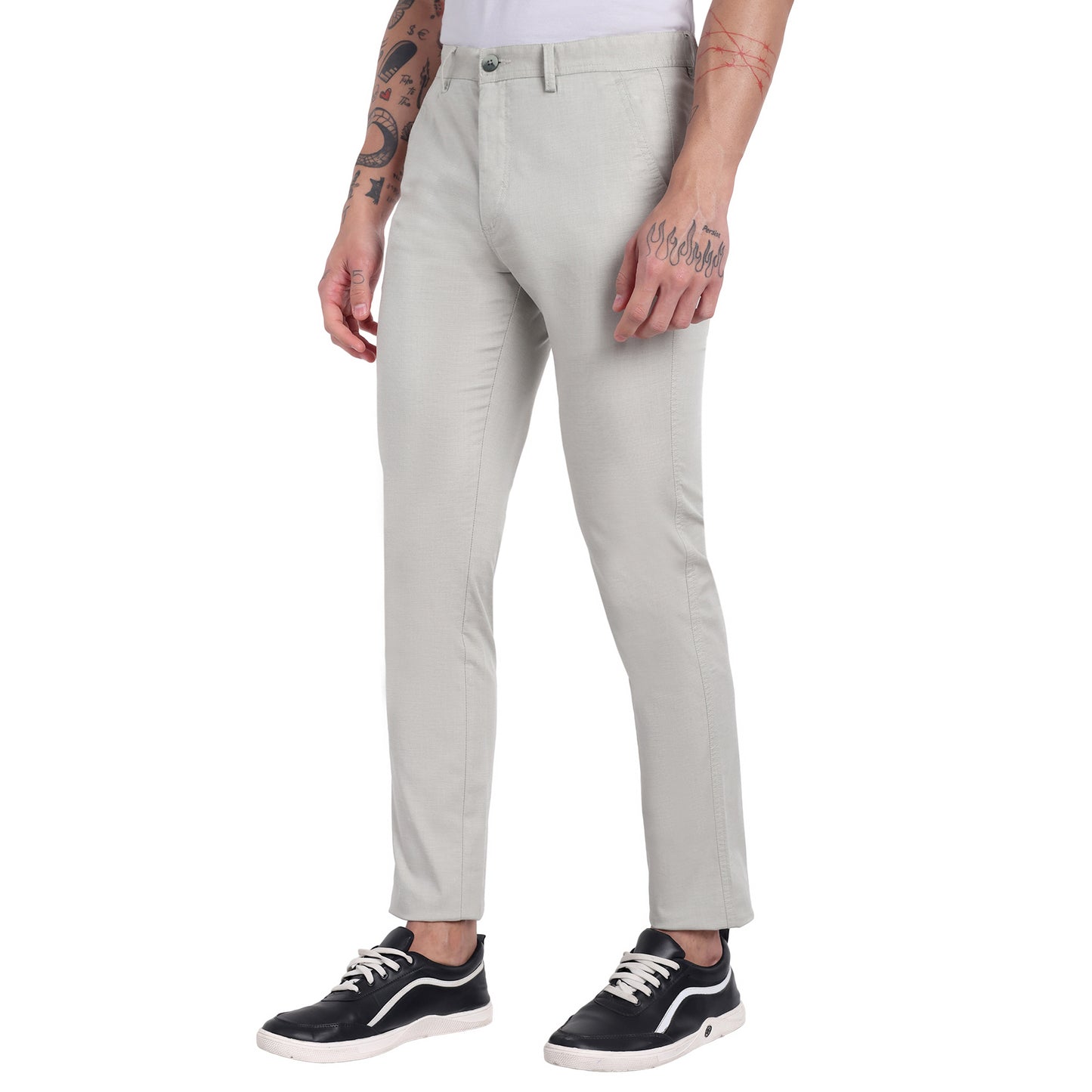 Linen Lycra Trousers