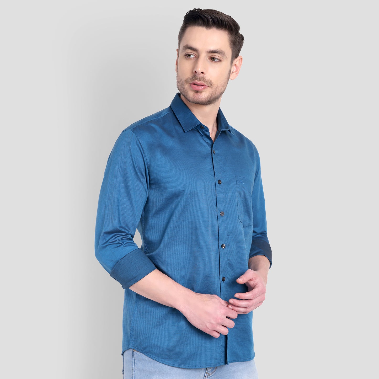 Cotton Filafil Two Tone Shirts
