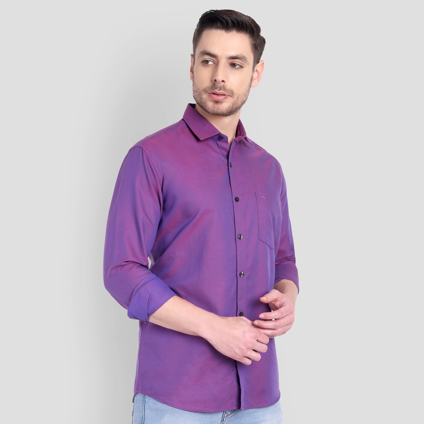 Cotton Filafil Two Tone Shirts