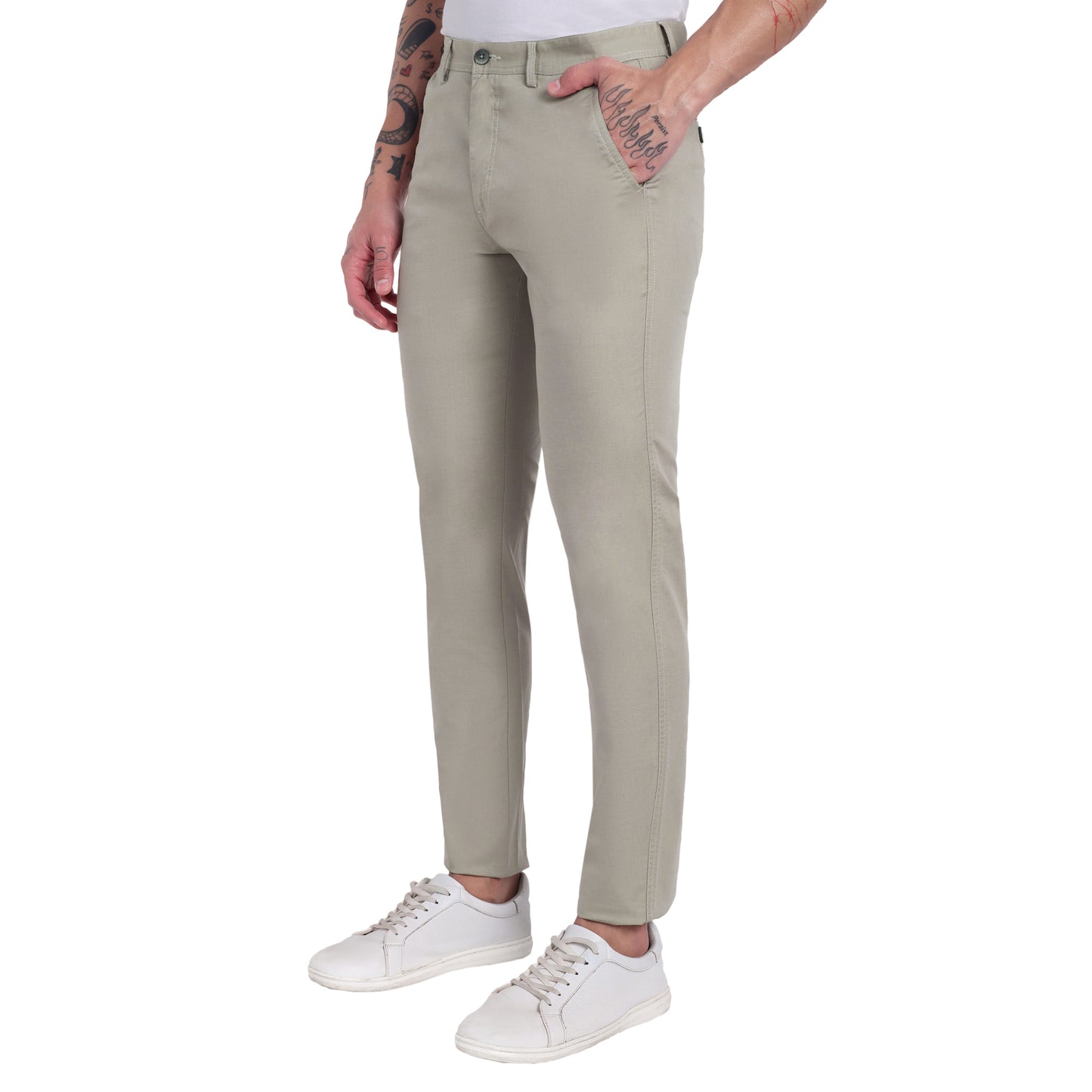 Linen Lycra Trousers